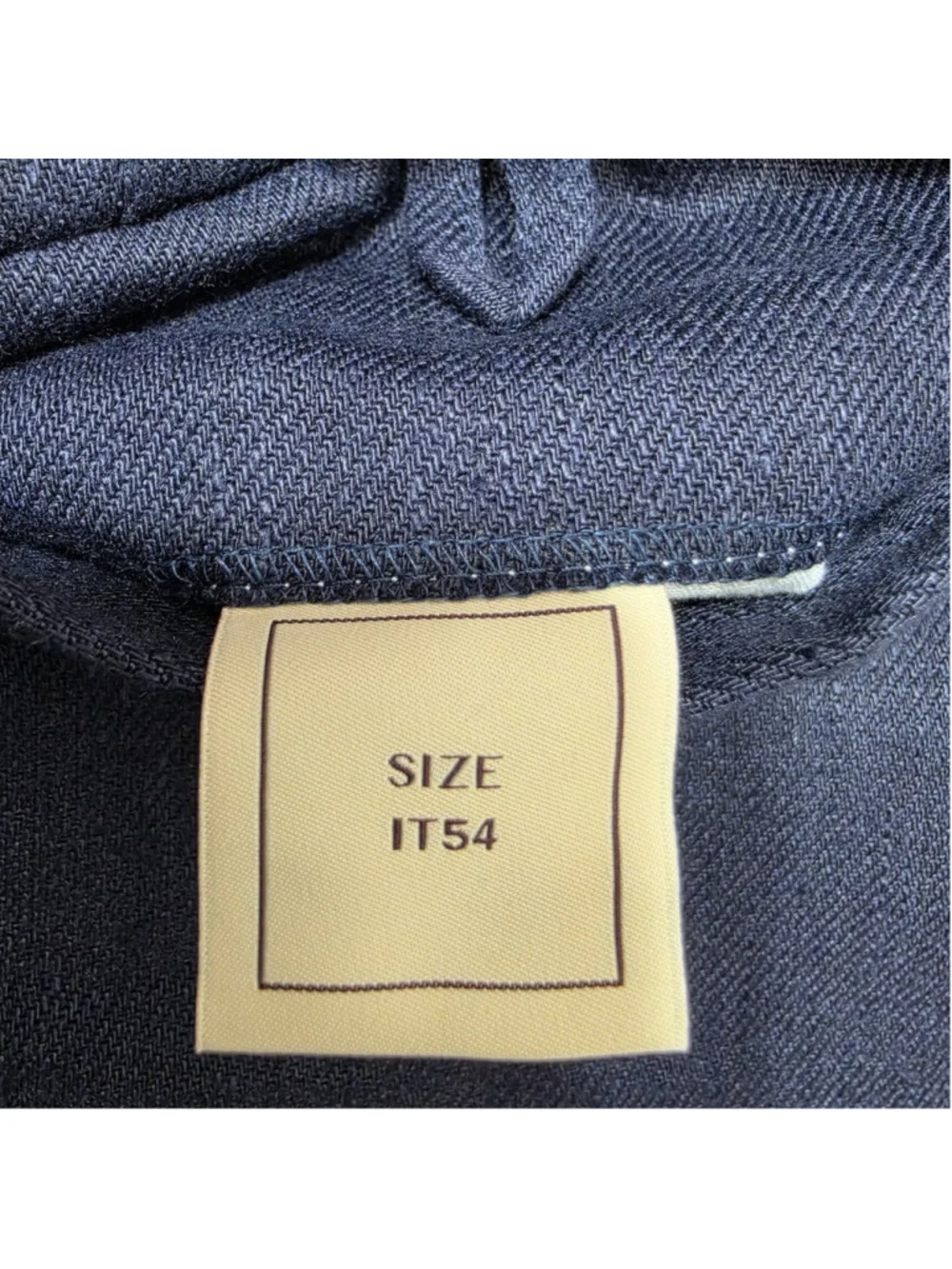 The Anthology Pants Mens Japanese Linen IT54 Navy Drawstring Pleated Italy